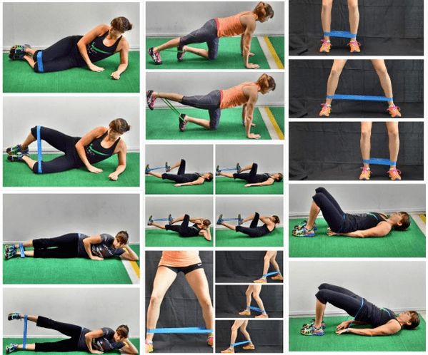 Une série d'exercices pour la gymnastique matinale à l'aide d'un groupe de fitness